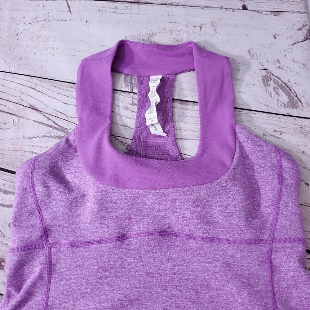 *No Pads* Lululemon Athletica Womens Size 6 Racerback Tank Top Heather Purple - Picture 7 of 11